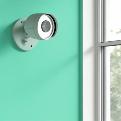 Napa vivint camera facing a window